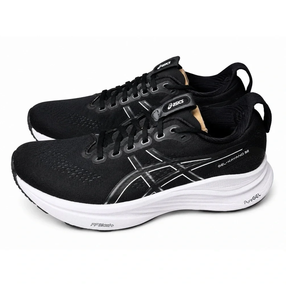 ASICS Gel-Kayano 32 Black White 1012B838 Women's Size 11 Running Shoes